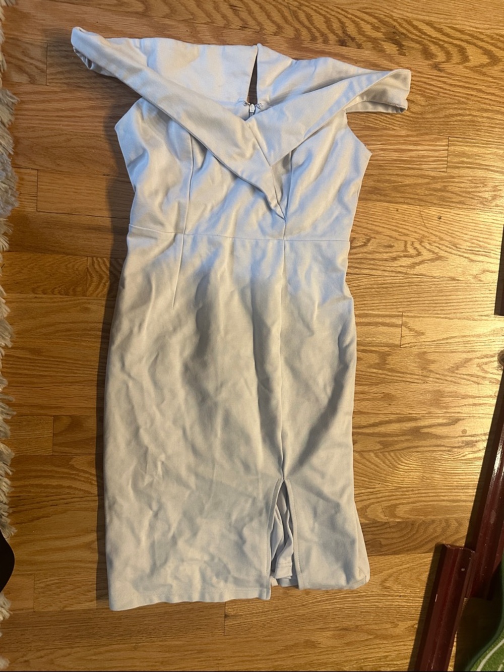 Lulu's White Off-Shoulder Midi Dress